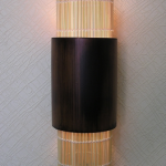 Настенные светильники из бамбука